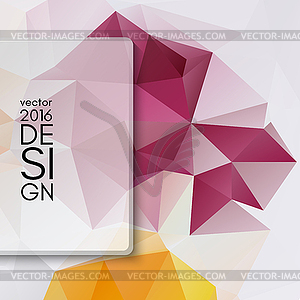 Colorful abstract design template - vector clipart