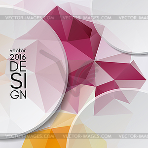 Colorful abstract design template - vector image