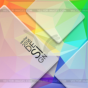 Colorful abstract design template - vector clip art