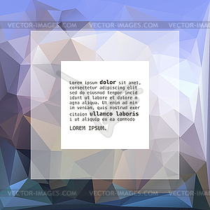 Geometric Triangular Abstract Background - vector image