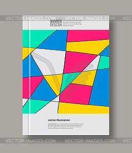 Абстрактный геометрический фон из треугольников - стоковый векторный клипарт
