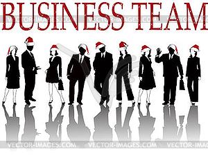 Business silhouette - royalty-free vector clipart