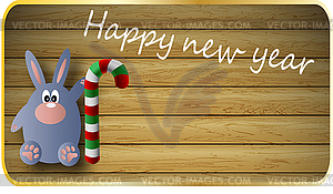 Christmas and New Year banner - vector image