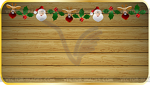 Christmas and New Year banner - vector clip art