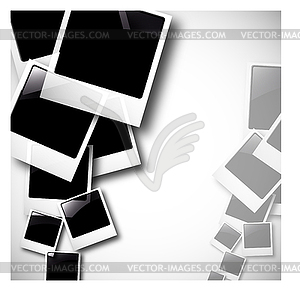 Old polaroid photos - vector clipart