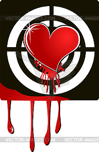 Target heart - vector image