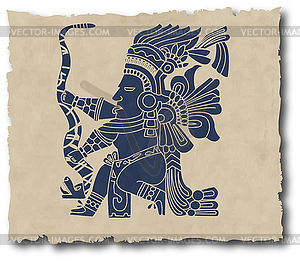 Mayan pictogram - stock vector clipart