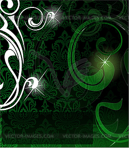 Green abstract background - vector image