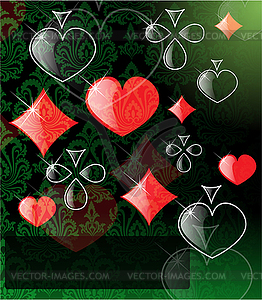 Abstract play card background - vector image