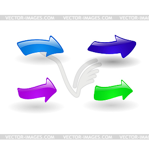 Abstract arrow background - vector clipart