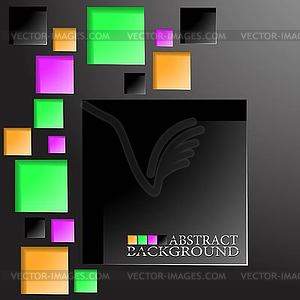 Abstract sqare background - vector clipart