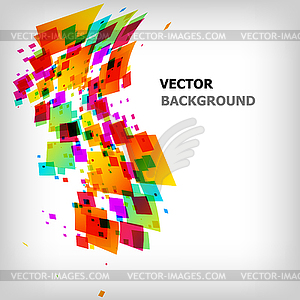 Abstract square colorful background - vector image