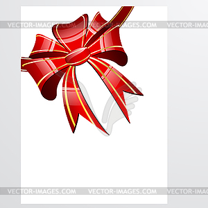 Red bow - vector clipart