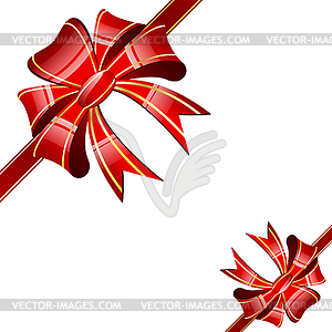 Red bow - vector clip art