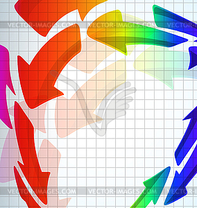 Абстрактный фон цвет стрелки - изображение в векторе / векторный клипарт