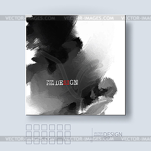 Abstract inkblot background - stock vector clipart