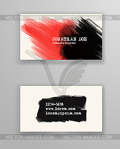 Creative business card templates - vector image