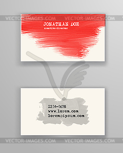 Creative business card templates - vector image