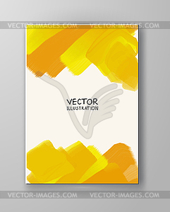 Abstract background yellow color - vector image