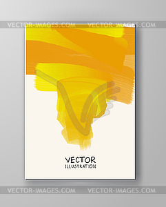 Abstract background yellow color - vector image