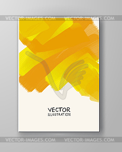 Abstract background yellow color - vector image