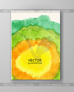 Brochure with Multicolored Blured Backgrounds - vector clip art