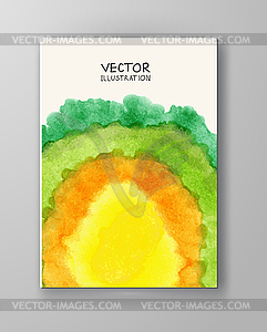 Брошюра с Разноцветные фоны размыли - векторный дизайн