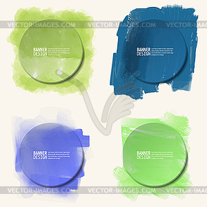 Abstract artistic Background with paint element - vector clipart