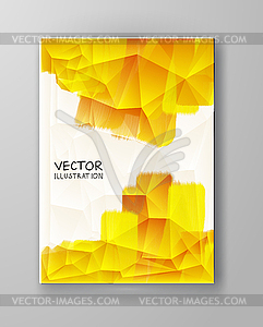 Абстрактный фон желтый цвет - векторный клипарт EPS