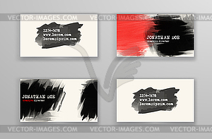 Creative business card templates - vector image