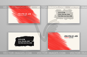 Creative business card templates - vector image