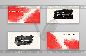 Creative business card templates - vector clipart