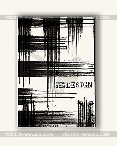 Brochure with Monochrome Cell Backgrounds - vector image