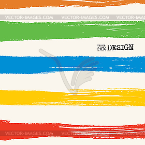 Artwork with Color Strip Background - vector image