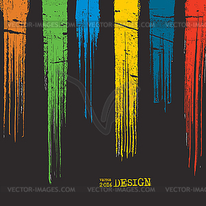 Artwork with Color Strip Background - vector clip art