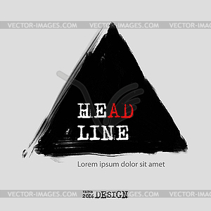 Black abstract design - vector clipart