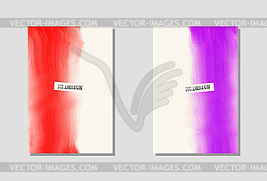 Color paint poster templates - vector image