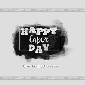 Happy labor day - vector clipart / vector image