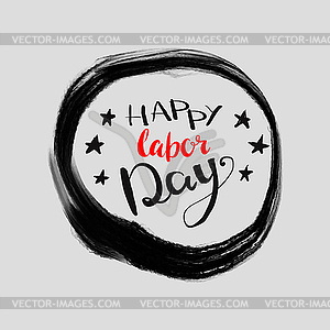 Happy labor day - vector image