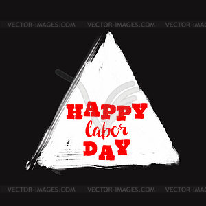 Happy labor day - royalty-free vector image