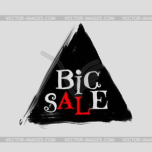 Big sale, handwritten text - vector image