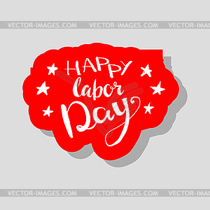 Happy Labour s day inscription - vector clipart