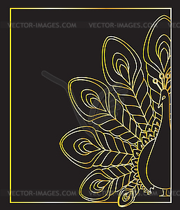 Peacock - vector EPS clipart