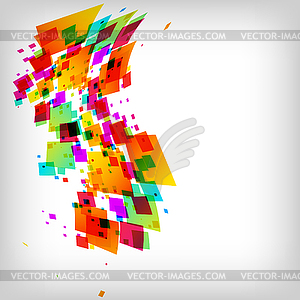 The abstract square colorful background - royalty-free vector image