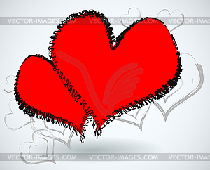 The Valentine`s Day card - royalty-free vector image