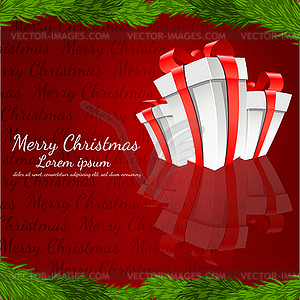 Abstract Christmas Background - color vector clipart