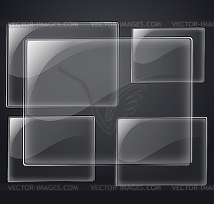 Abstract plane on black wall - vector clipart