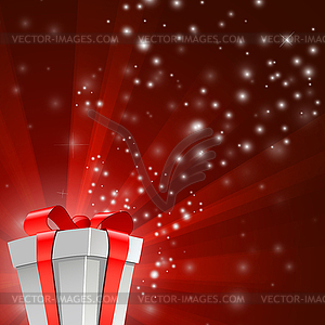 Abstract Red Light background - vector image