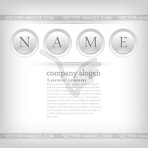 Abstract Business Flyer Template - vector image