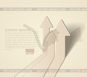 Abstract 3D arrows background - royalty-free vector image